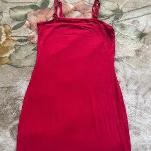Red bodycon dress